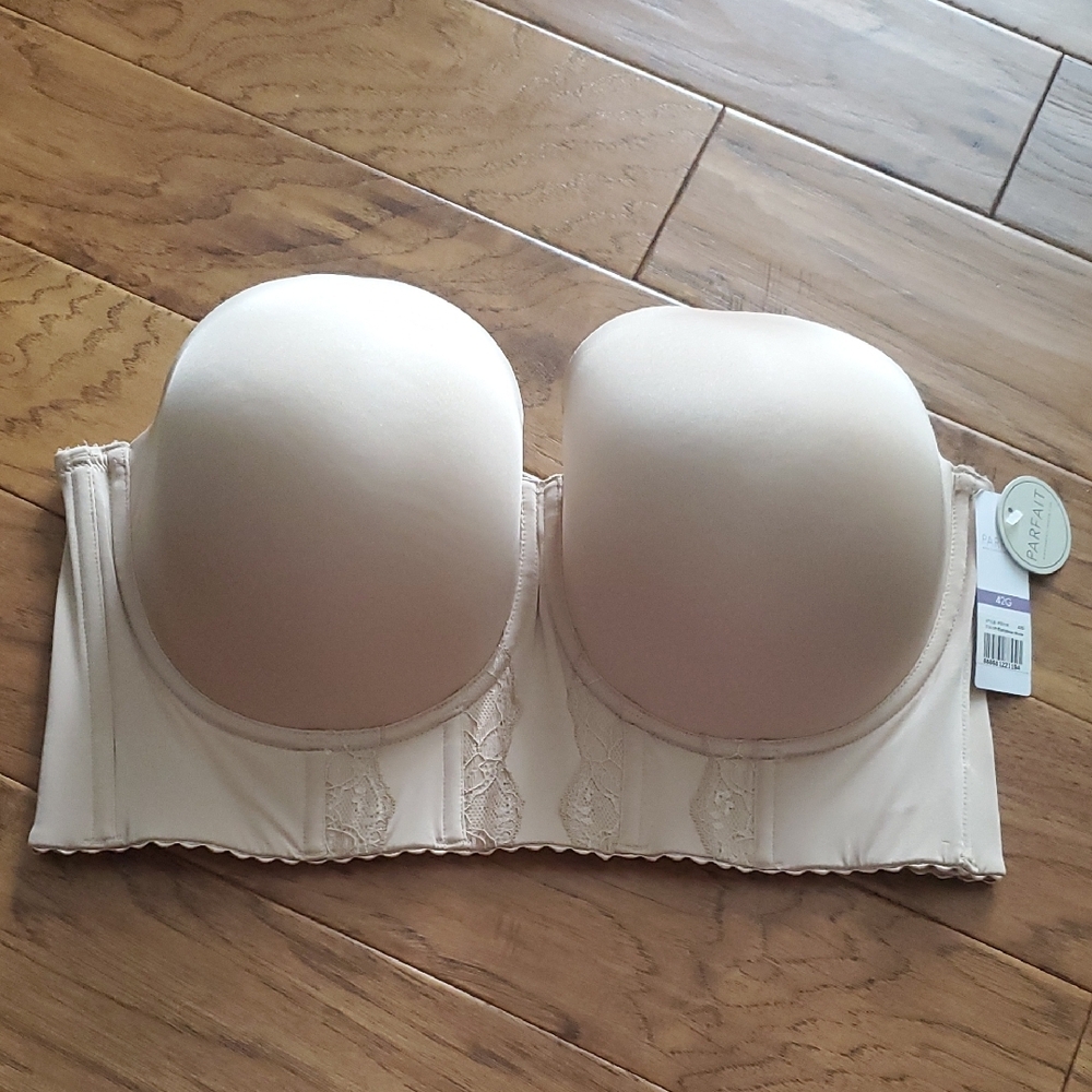 NWT PARFAIT Elissa P50116 Women's Strapless Bra European Nude Size 42G UK/42i US